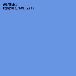 #6795E3 - Cornflower Blue Color Image