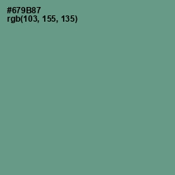 #679B87 - Patina Color Image