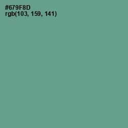 #679F8D - Patina Color Image