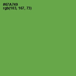 #67A749 - Asparagus Color Image