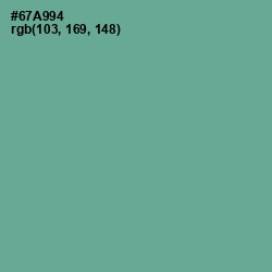 #67A994 - Silver Tree Color Image