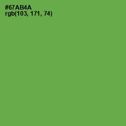 #67AB4A - Asparagus Color Image