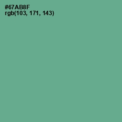 #67AB8F - Silver Tree Color Image