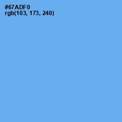 #67ADF0 - Cornflower Blue Color Image