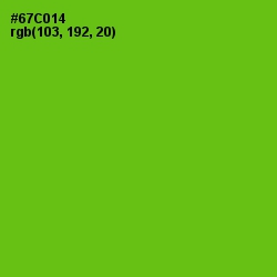 #67C014 - Bright Green Color Image
