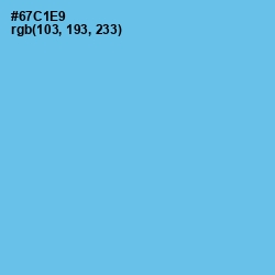 #67C1E9 - Turquoise Blue Color Image