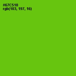 #67C510 - Bright Green Color Image