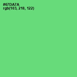 #67DA7A - Pastel Green Color Image