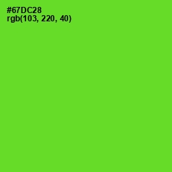 #67DC28 - Bright Green Color Image