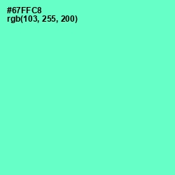 #67FFC8 - Aquamarine Color Image