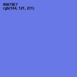 #6879E7 - Moody Blue Color Image