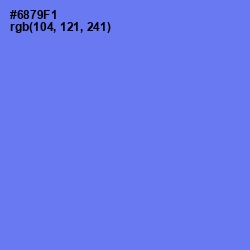 #6879F1 - Moody Blue Color Image