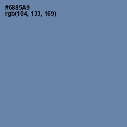 #6885A9 - Bermuda Gray Color Image