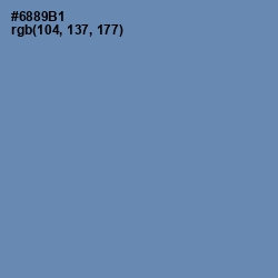 #6889B1 - Bermuda Gray Color Image