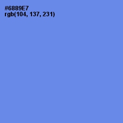 #6889E7 - Cornflower Blue Color Image
