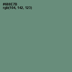 #688E7B - Viridian Green Color Image