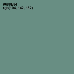 #688E84 - Blue Smoke Color Image