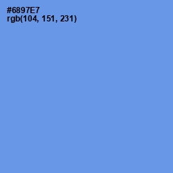 #6897E7 - Cornflower Blue Color Image