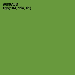 #689A3D - Olive Drab Color Image