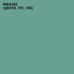 #68A192 - Sea Nymph Color Image