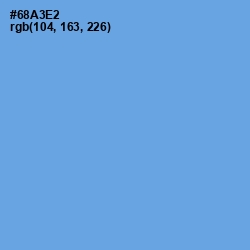 #68A3E2 - Cornflower Blue Color Image