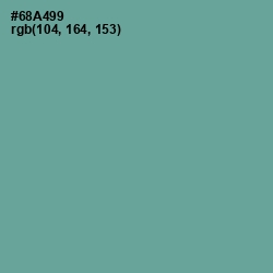 #68A499 - Sea Nymph Color Image