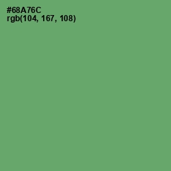 #68A76C - Fern Color Image