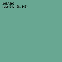 #68A893 - Silver Tree Color Image