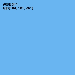 #68B5F1 - Cornflower Blue Color Image