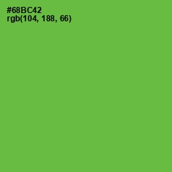 #68BC42 - Asparagus Color Image