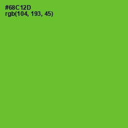 #68C12D - Bright Green Color Image