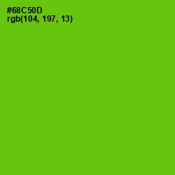 #68C50D - Bright Green Color Image