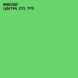 #68D56F - Pastel Green Color Image
