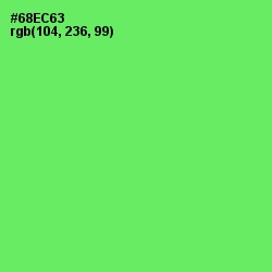 #68EC63 - Screamin' Green Color Image