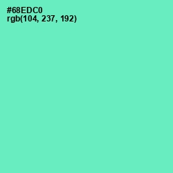 #68EDC0 - Aquamarine Color Image