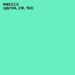 #68EEC0 - Aquamarine Color Image