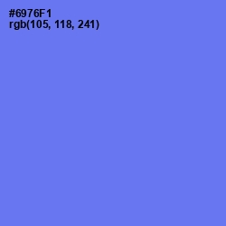 #6976F1 - Moody Blue Color Image