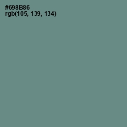 #698B86 - Blue Smoke Color Image