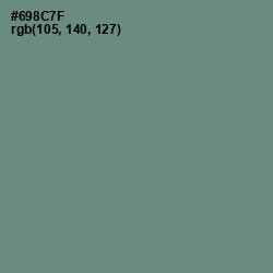 #698C7F - Viridian Green Color Image