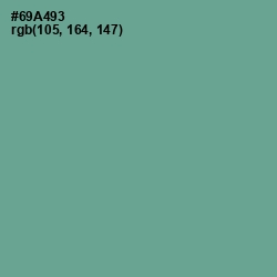 #69A493 - Sea Nymph Color Image