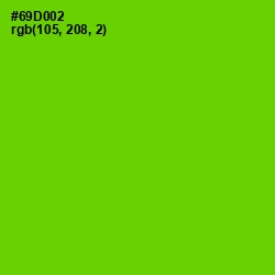 #69D002 - Bright Green Color Image