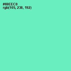 #69EEC0 - Aquamarine Color Image