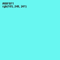 #69F8F1 - Spray Color Image