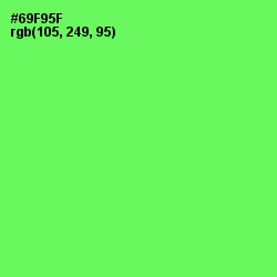 #69F95F - Screamin' Green Color Image