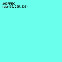 #69FFEC - Aquamarine Color Image