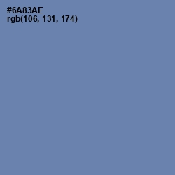 #6A83AE - Bermuda Gray Color Image