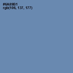 #6A89B1 - Bermuda Gray Color Image