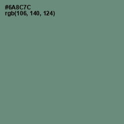 #6A8C7C - Viridian Green Color Image