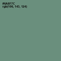 #6A8F7C - Viridian Green Color Image