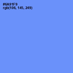 #6A91F9 - Cornflower Blue Color Image